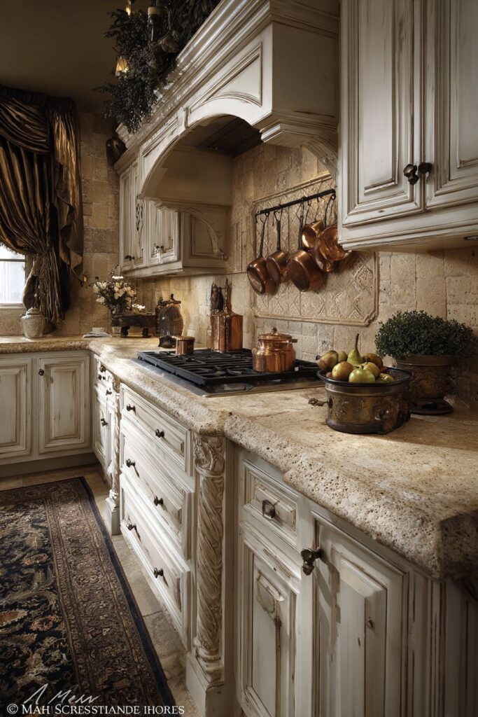 French Country Travertine Romance