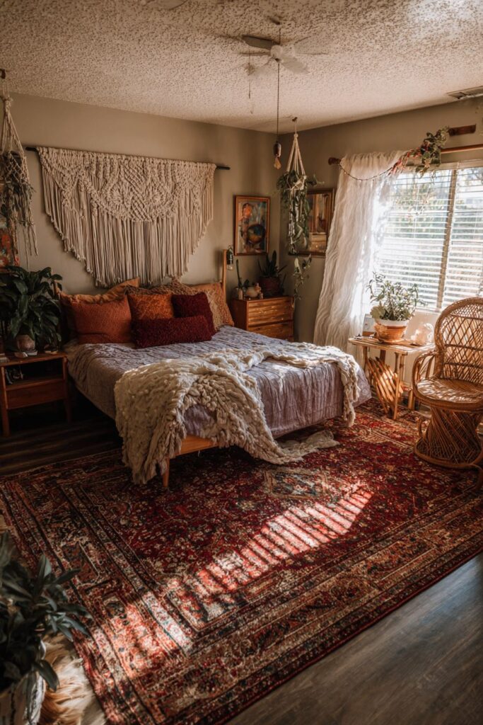 Bohemian Bedroom with Artisan Touches
