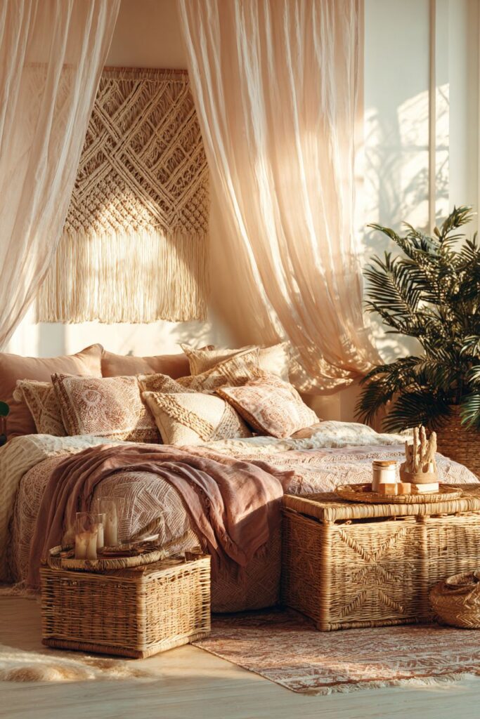Bohemian Bedroom with Artisan Touches