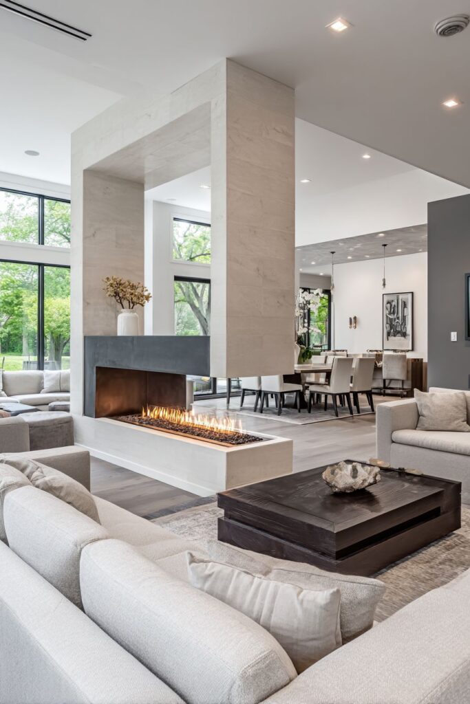 Dual-Purpose Fireplace Design