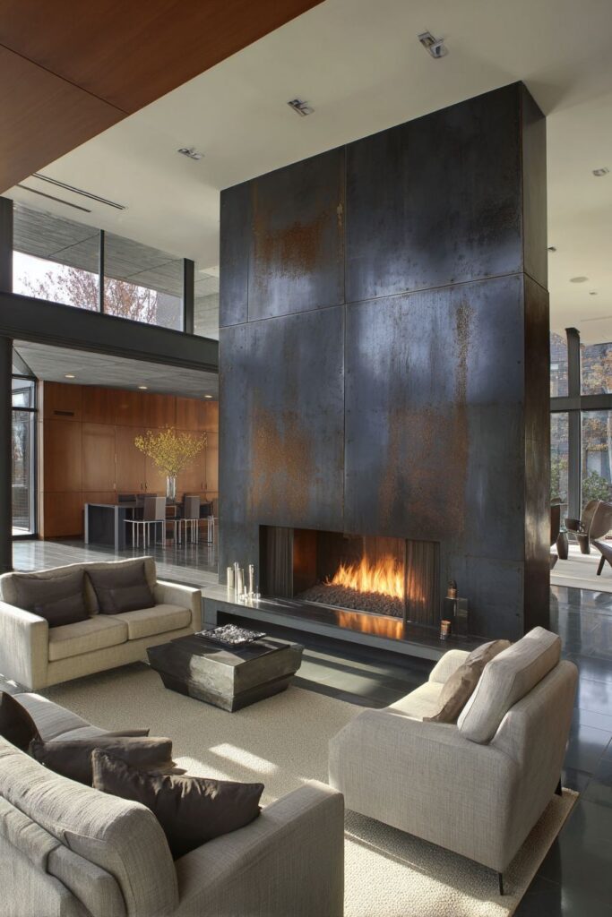 Dual-Purpose Fireplace Design