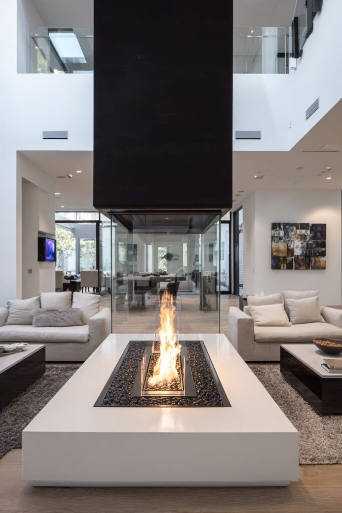Dual-Purpose Fireplace Design