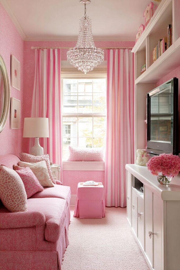 Small Space Pink Solutions with Smart Storage