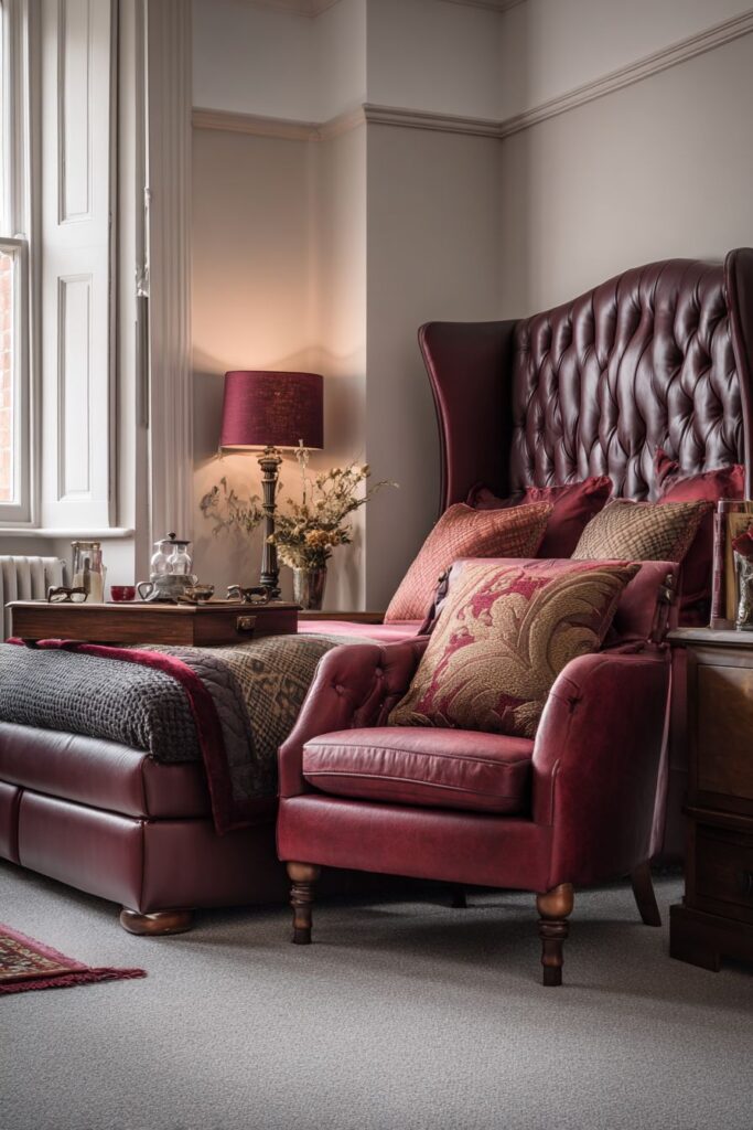 Master Suite Wine Leather Luxury