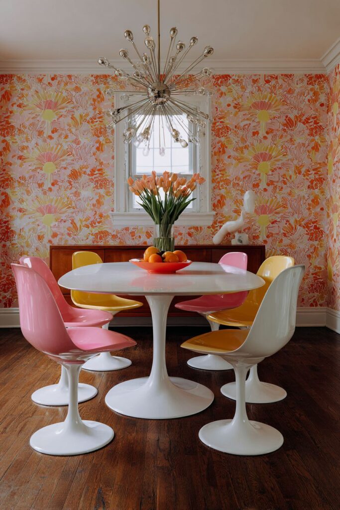 Vibrant Tulip Table with Bold Floral Expression