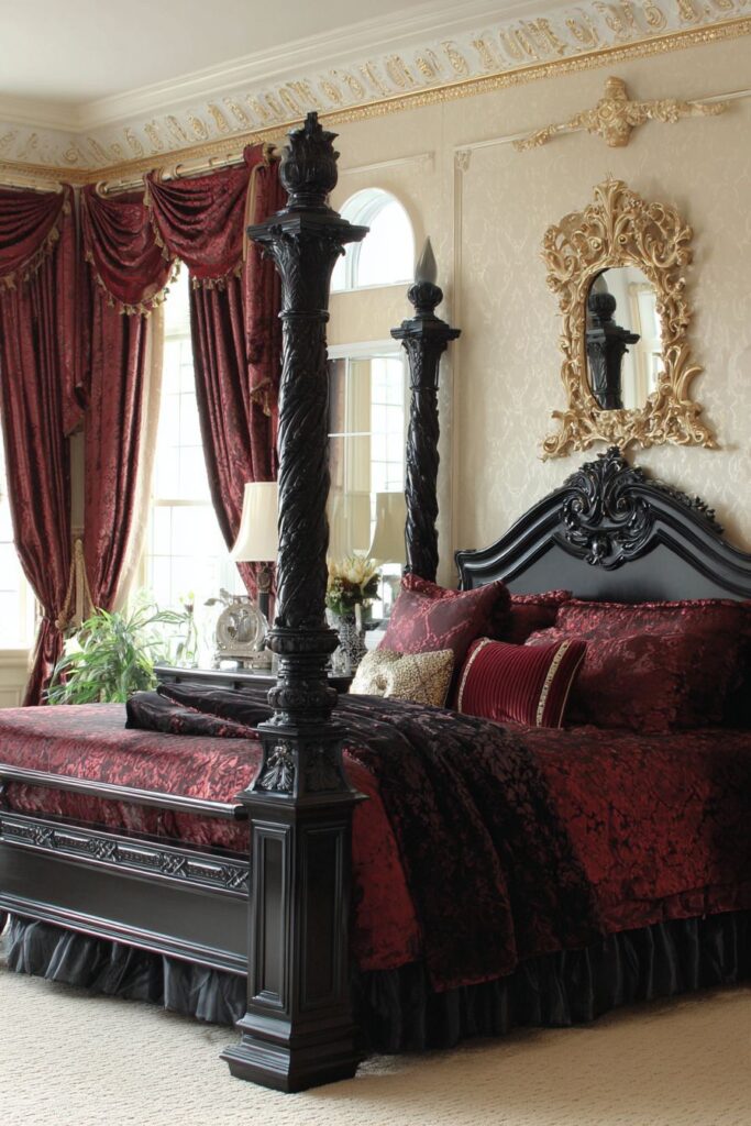 Dramatic Black and Gold Contrast