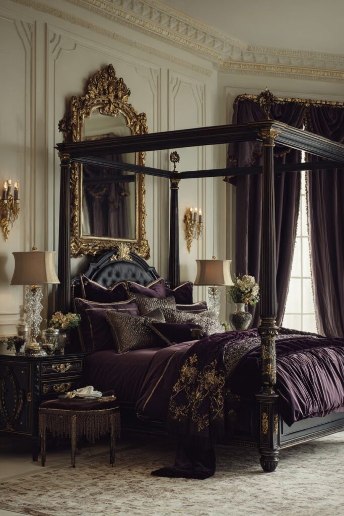 Dramatic Black and Gold Contrast