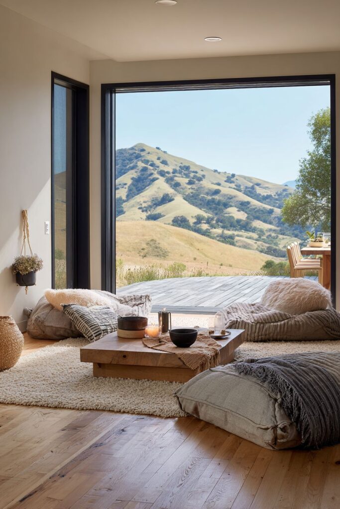 Japanese-Inspired Floor-Level Living