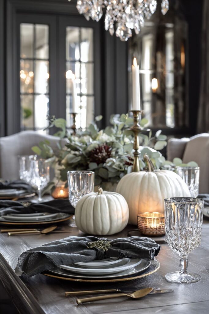 Luxurious Marble and Brass Elegance