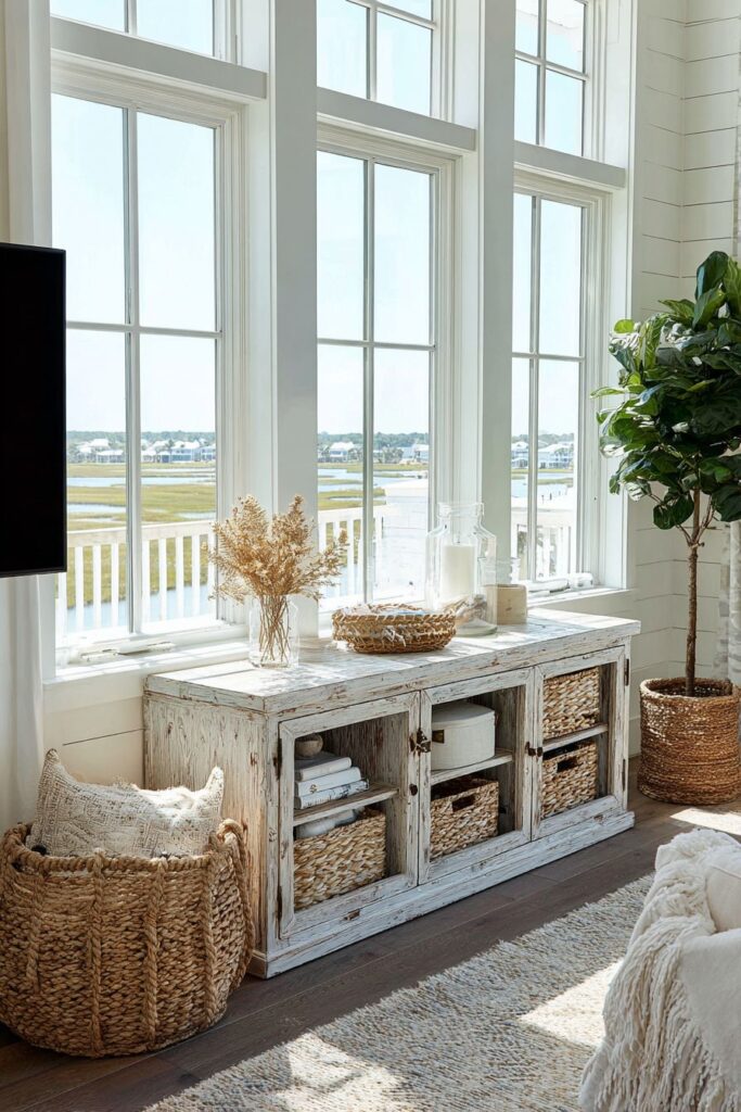 Coastal Weathered Driftwood Design