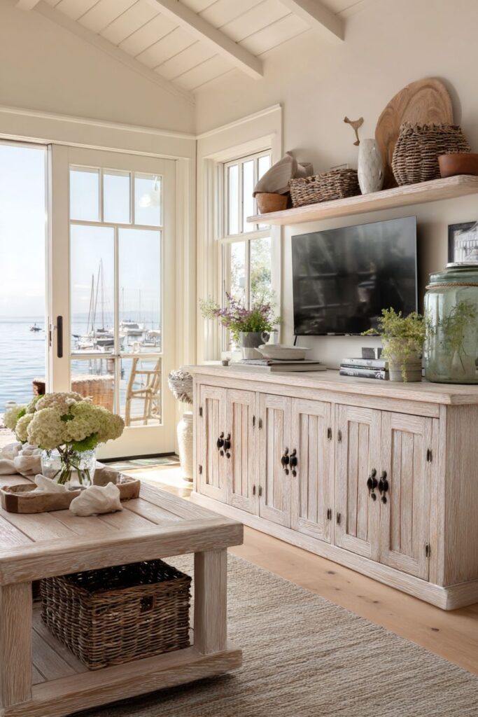 Coastal Weathered Driftwood Design