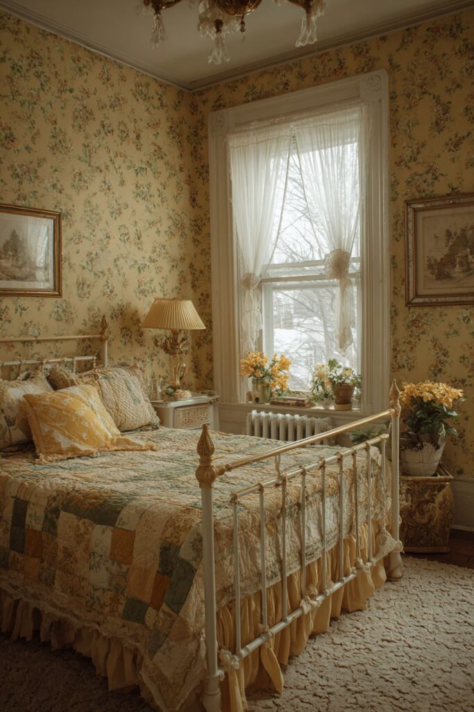 Vintage-Inspired Yellow Romance