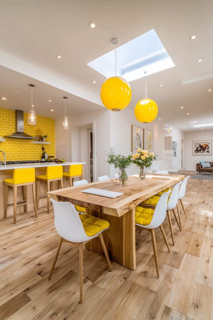 Open Concept Yellow Flow