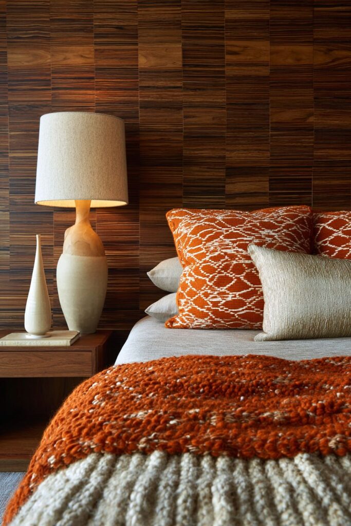 Textured Wood Slat Wall Treatment