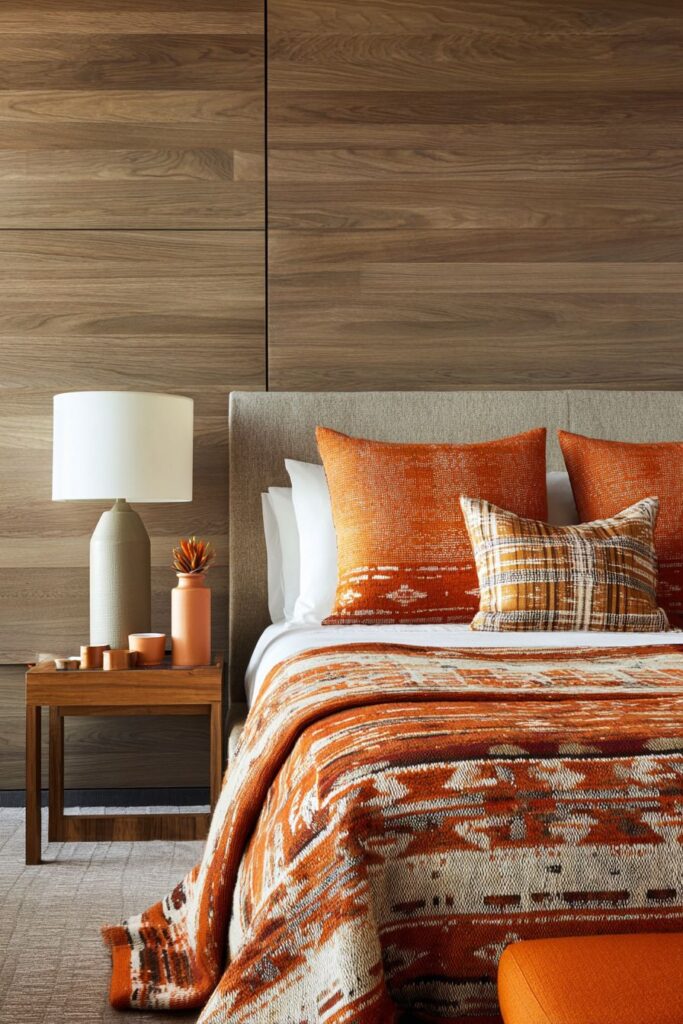 Textured Wood Slat Wall Treatment
