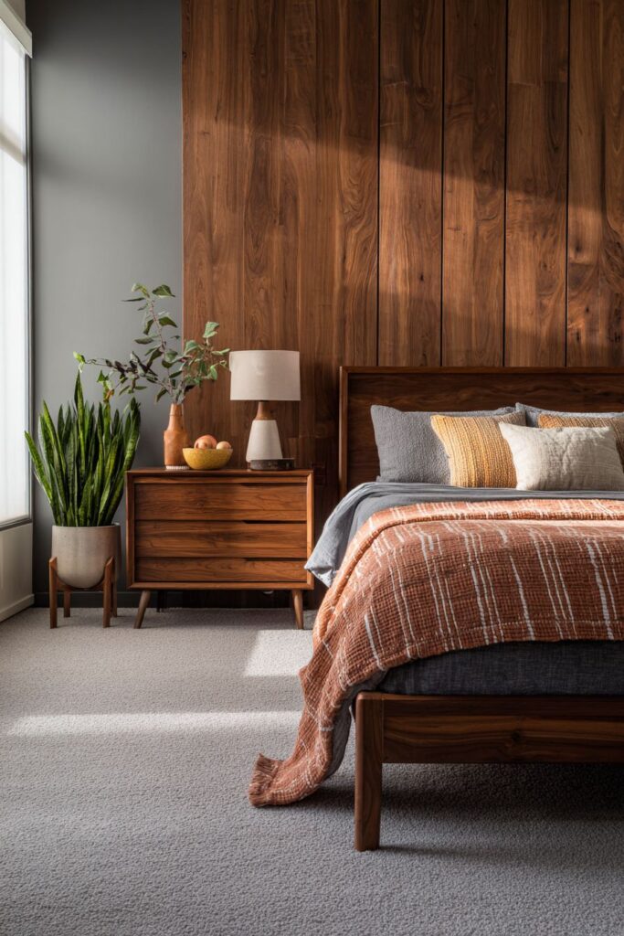 Textured Wood Slat Wall Treatment