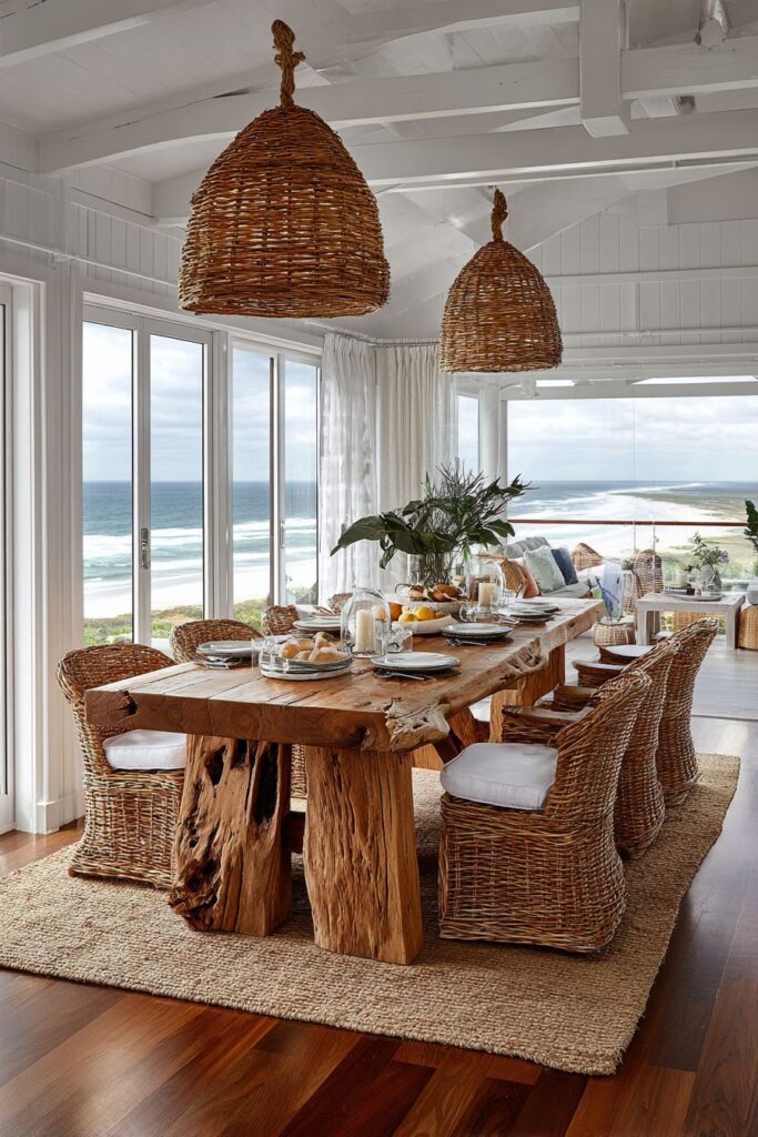 Coastal-Themed Weathered Driftwood Seaside Serenity