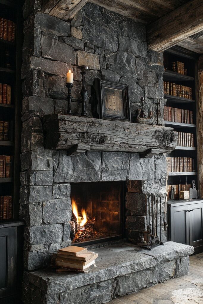 Stone Fireplace Focal Point