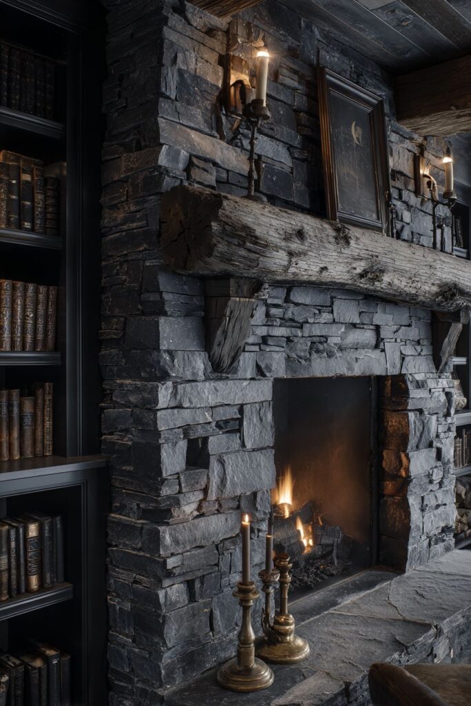 Stone Fireplace Focal Point