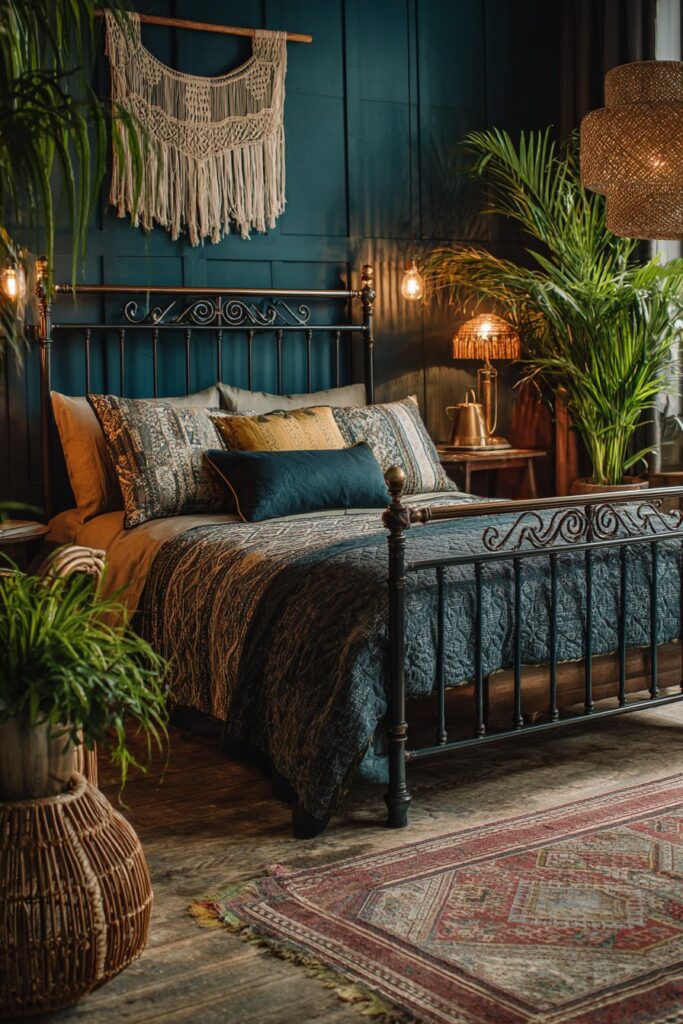 Eclectic Bohemian Teal Sanctuary