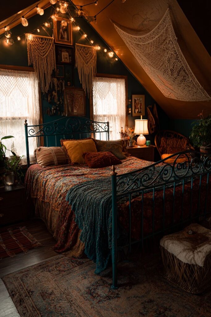 Eclectic Bohemian Teal Sanctuary