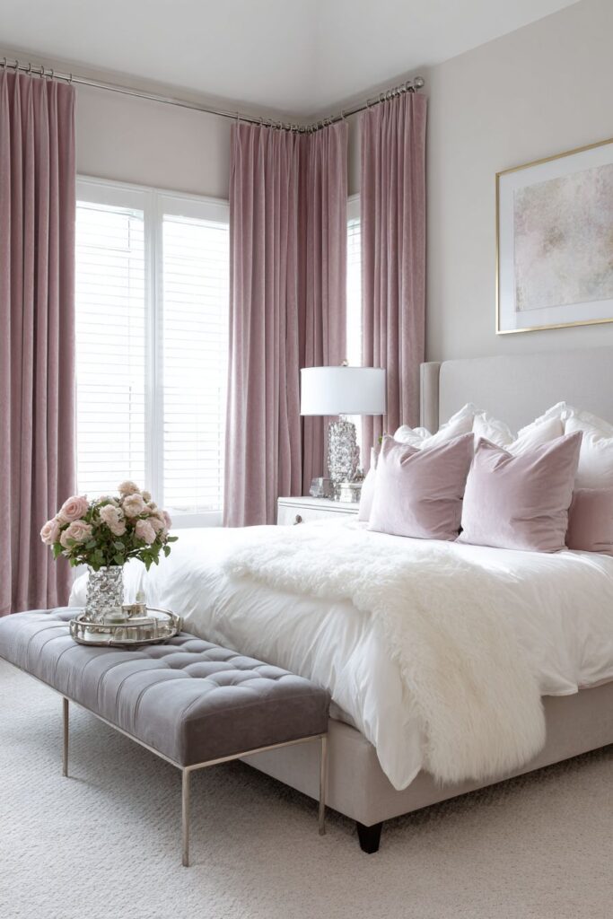 Dramatic Floor-to-Ceiling Velvet Curtains
