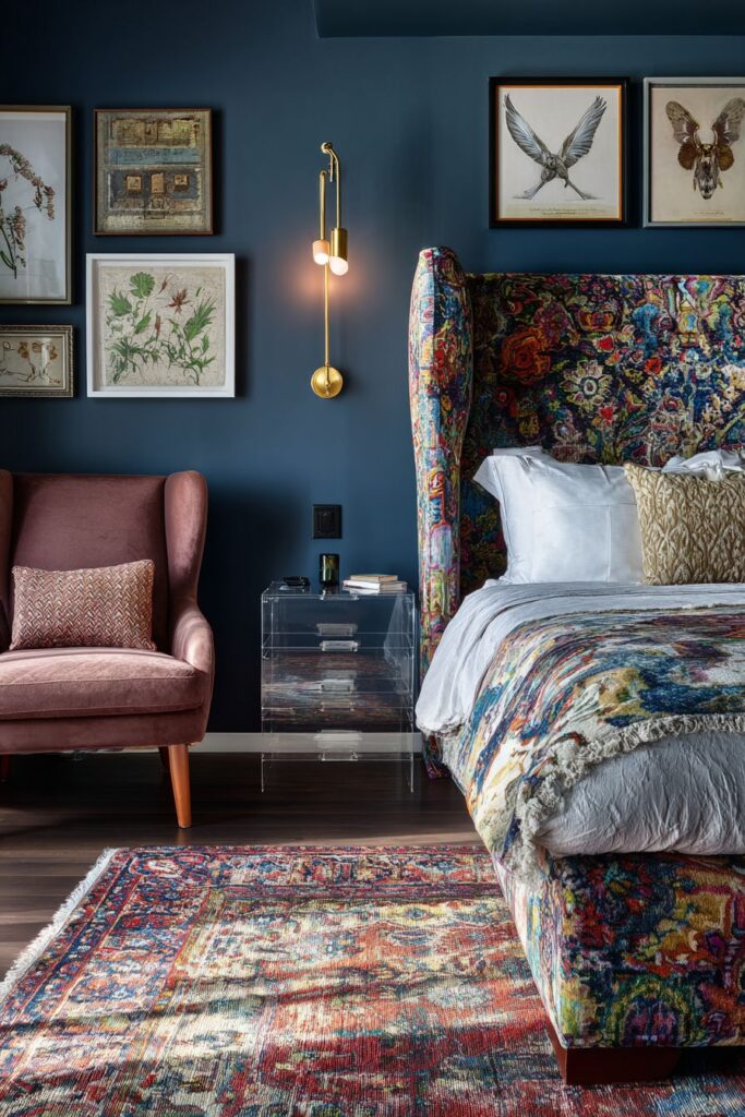 Navy Blue Pattern Play