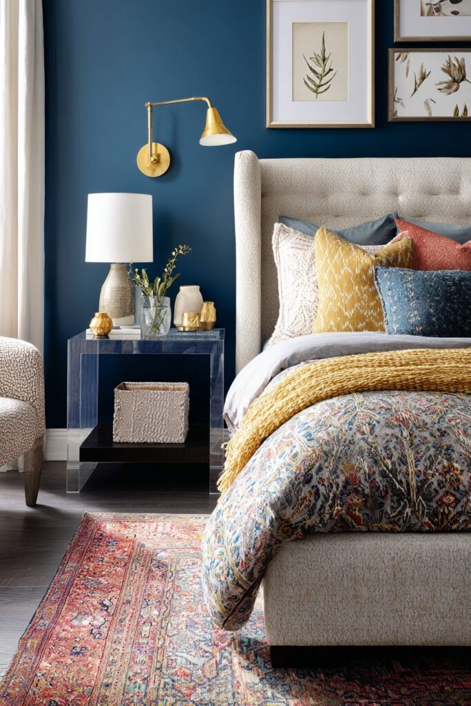 Navy Blue Pattern Play