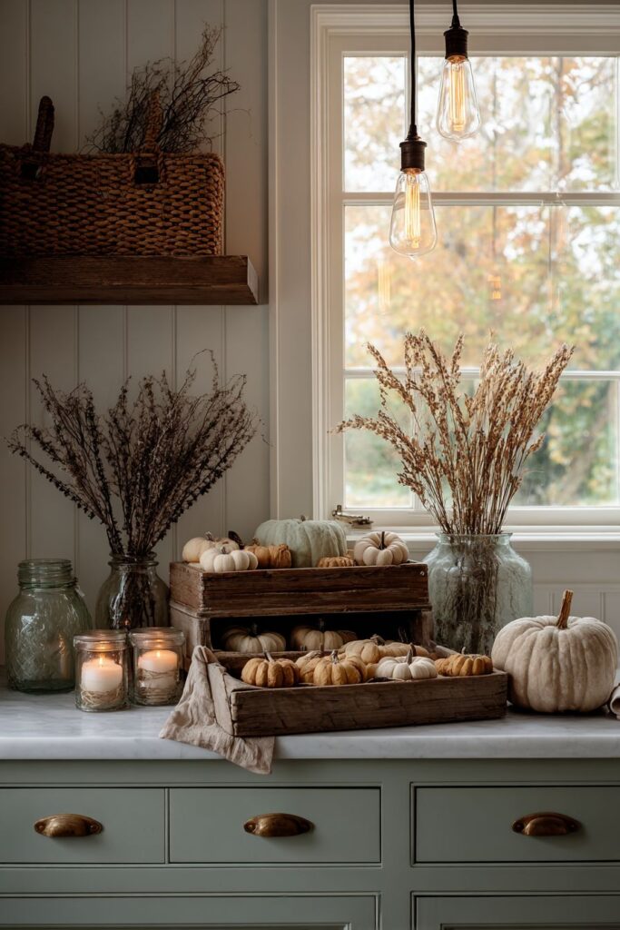 Mobile Autumn Display Cart