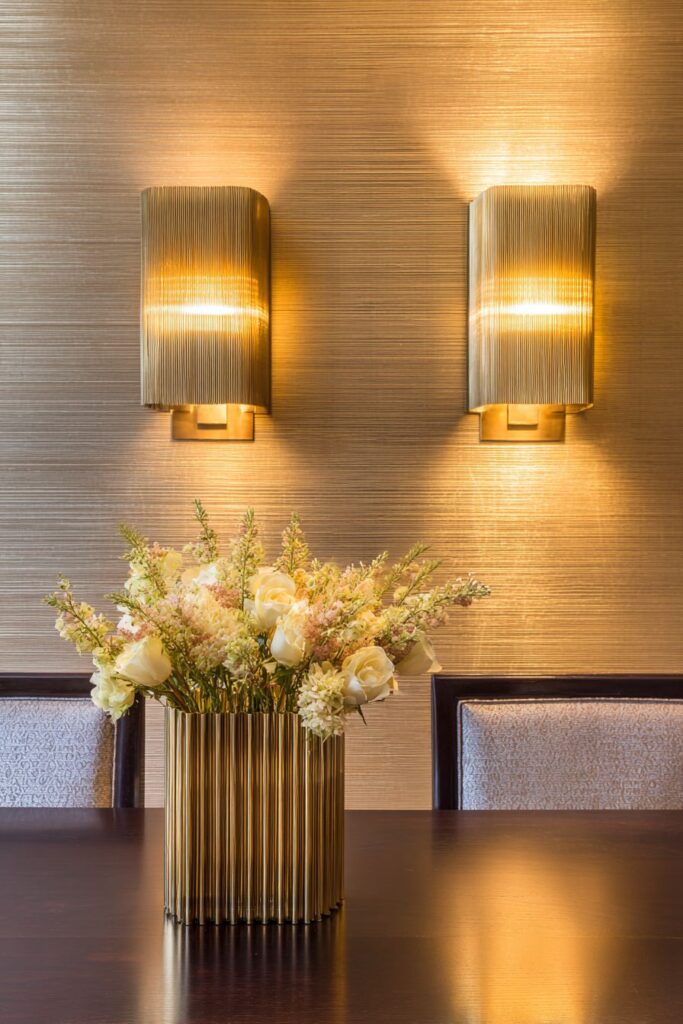 Textured Gold Grasscloth for Sophisticated Warmth