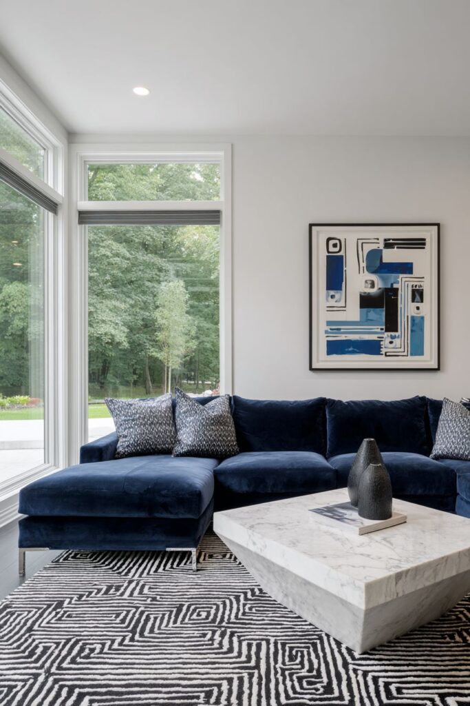 Contemporary Drama: Bold Colors and Geometric Forms