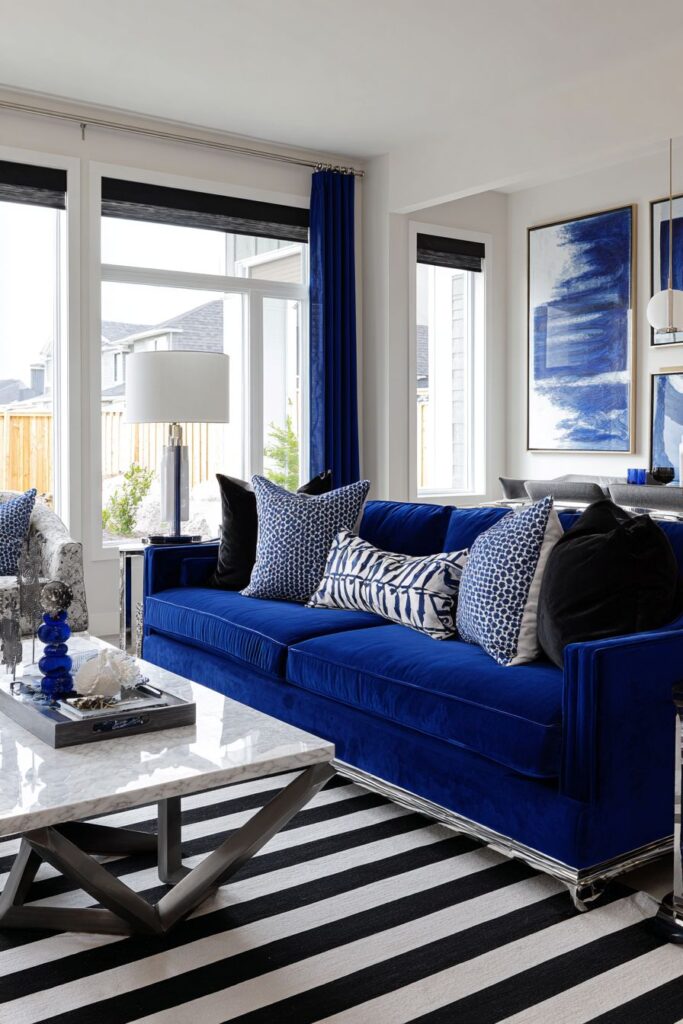 Contemporary Drama: Bold Colors and Geometric Forms