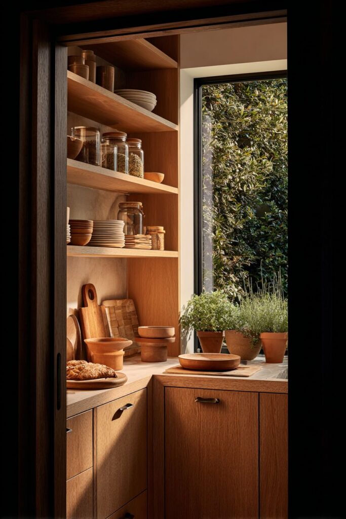 Open Shelving with Meditative Organization