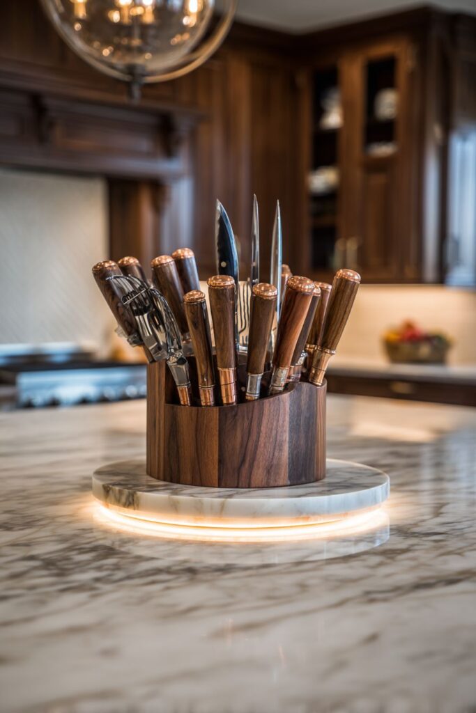 Luxury Marble and Brass Carousel