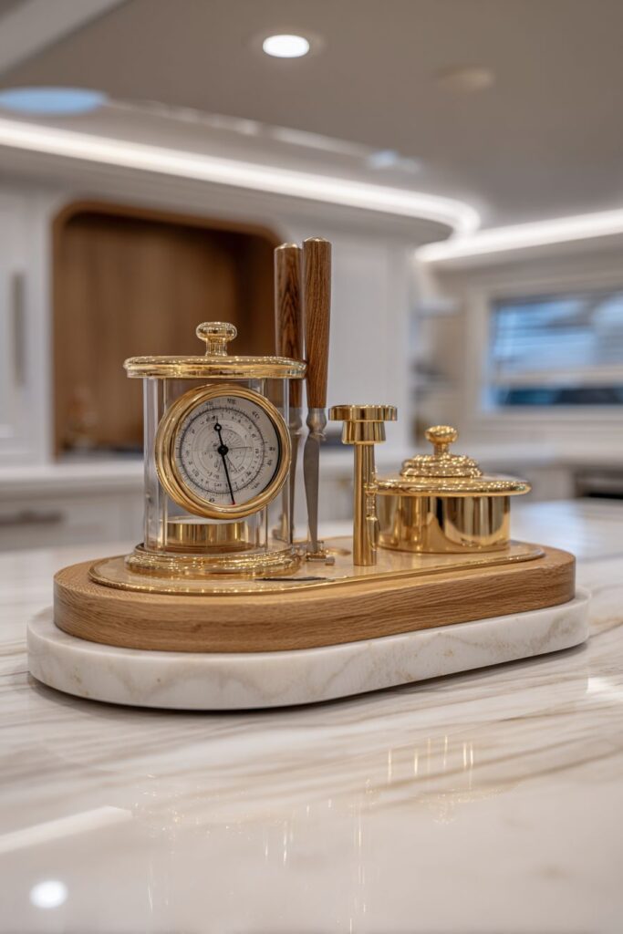 Luxury Marble and Brass Carousel