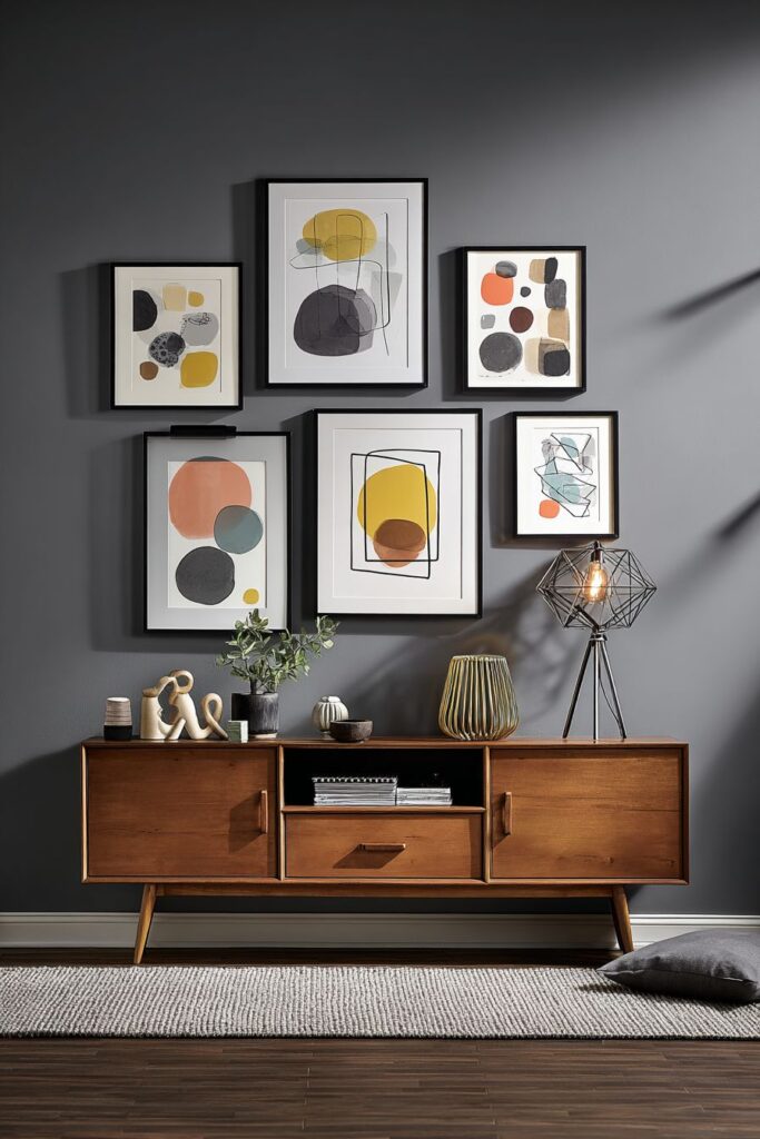 Curated Gallery Walls and Artistic Display