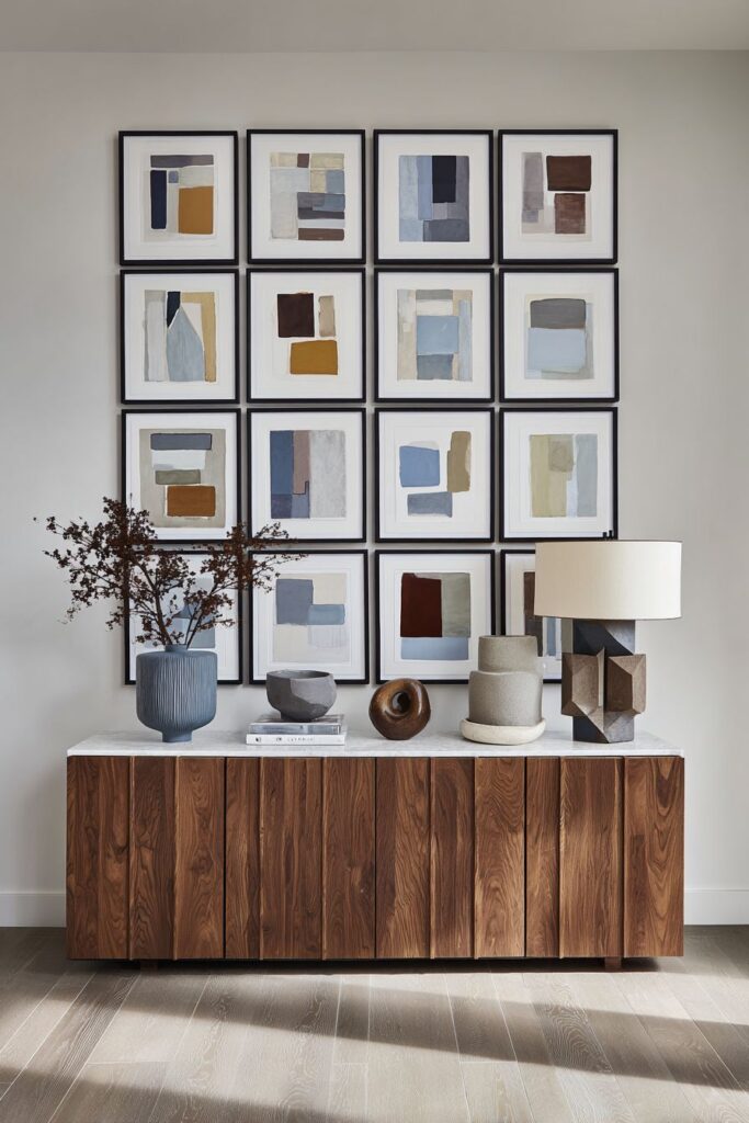 Curated Gallery Walls and Artistic Display