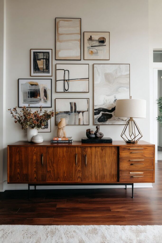 Curated Gallery Walls and Artistic Display