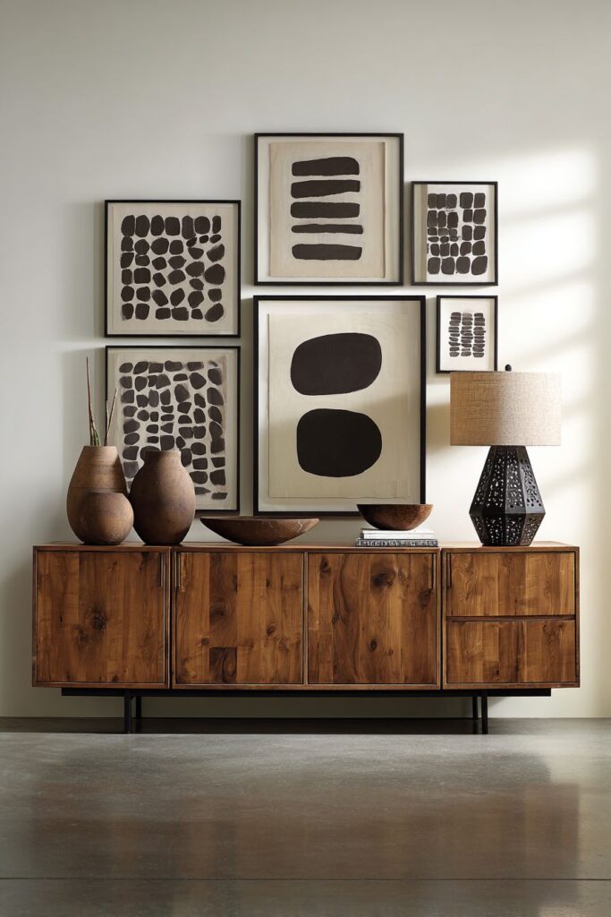 Curated Gallery Walls and Artistic Display