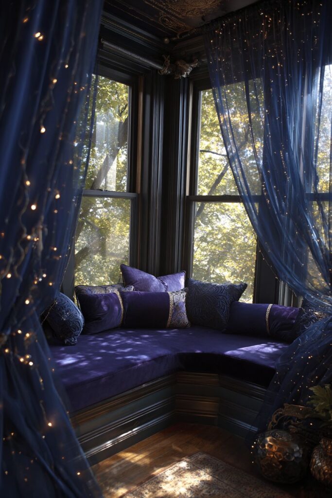 Window Alcove Magic with Layered Curtain Drama