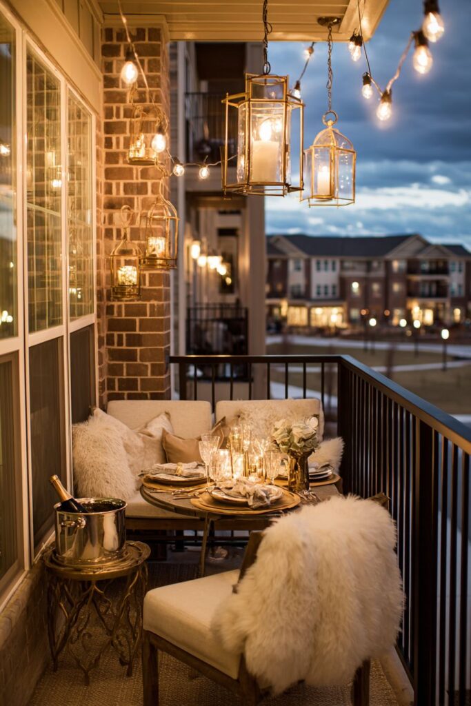 Intimate Balcony Celebration Space
