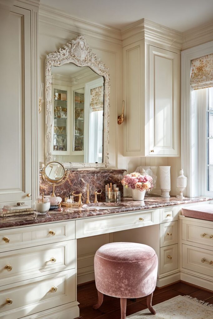 Glamorous Vanity with Vintage Inspiration