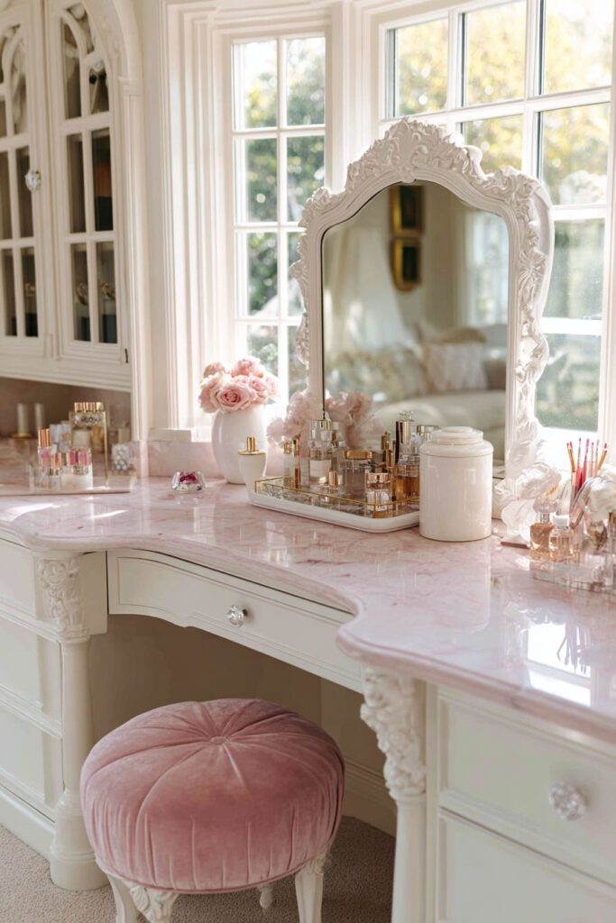Glamorous Vanity with Vintage Inspiration