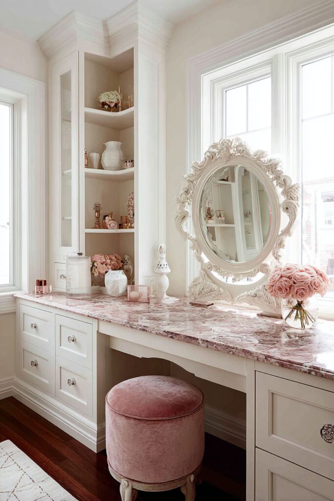 Glamorous Vanity with Vintage Inspiration