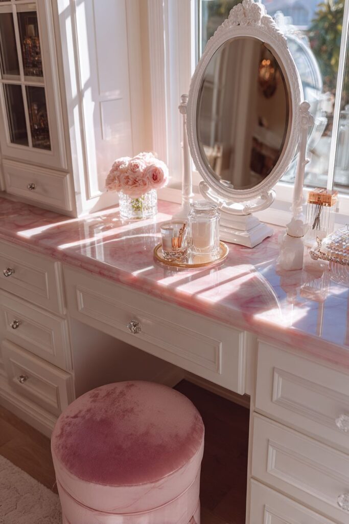 Glamorous Vanity with Vintage Inspiration