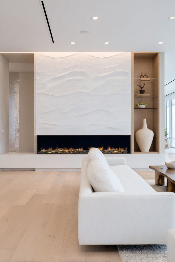 Minimalist Fireplace Focus