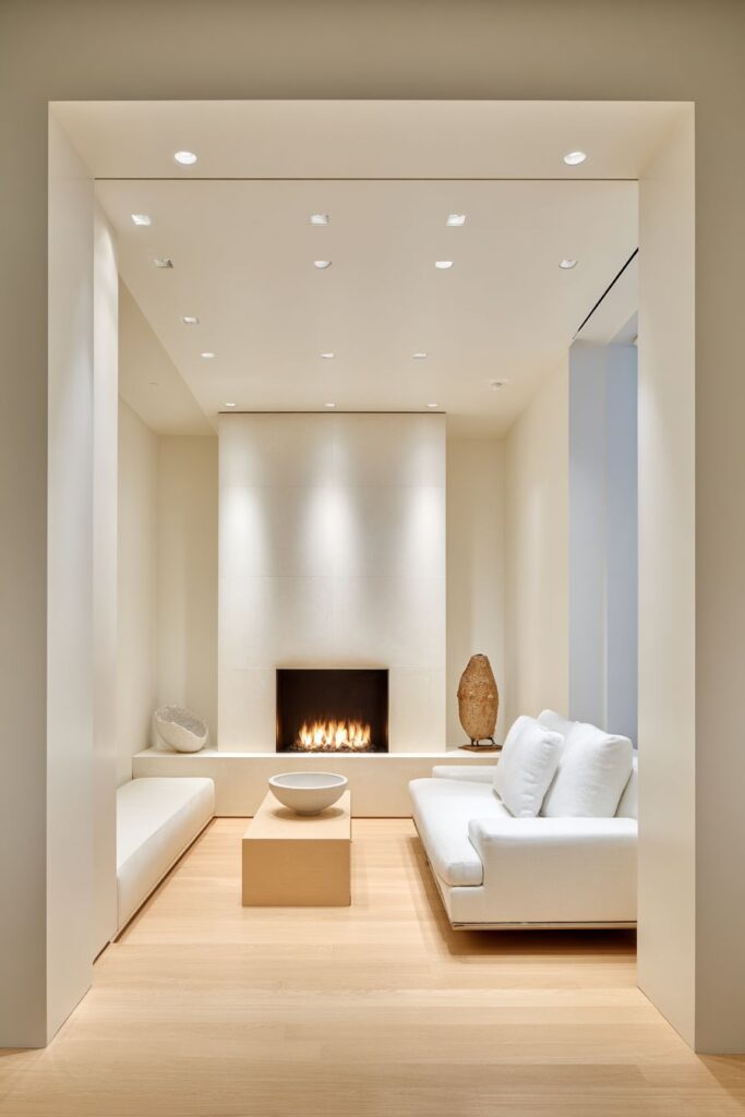 Minimalist Fireplace Focus