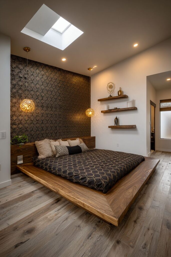 Geometric Pattern Statement with Japanese Influence