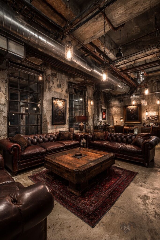 Industrial Loft with Exposed Urban Infrastructure