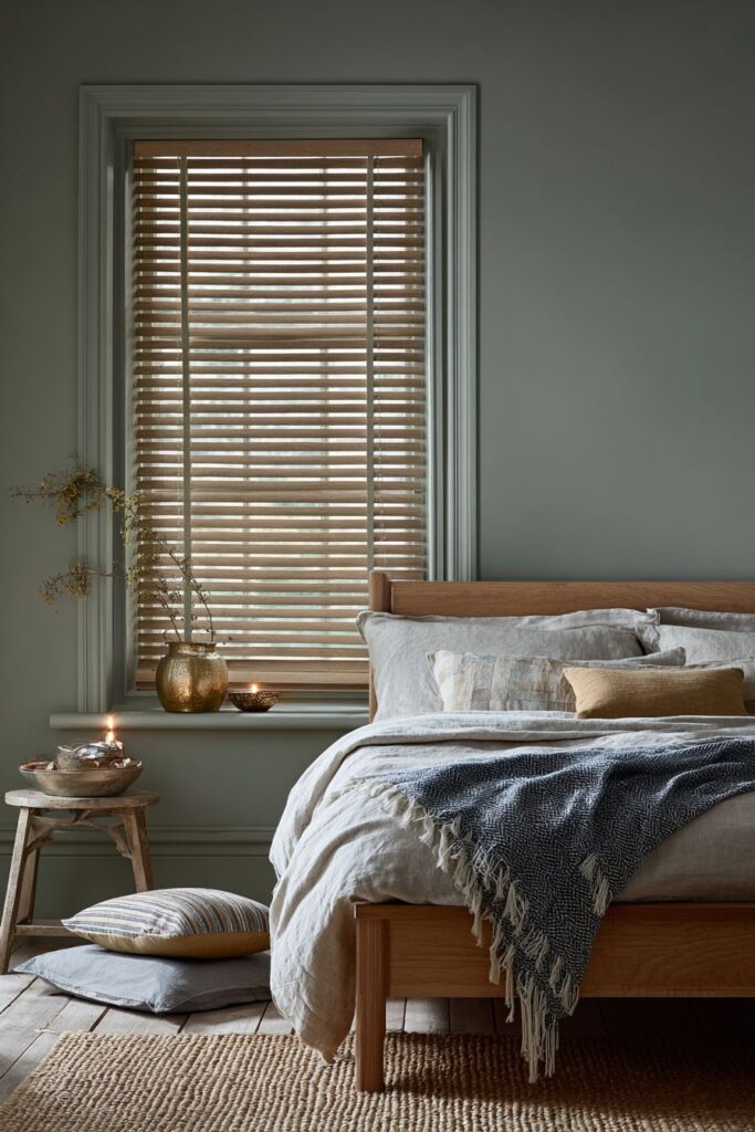 Serene Indian Bedroom with Mindful Tranquility